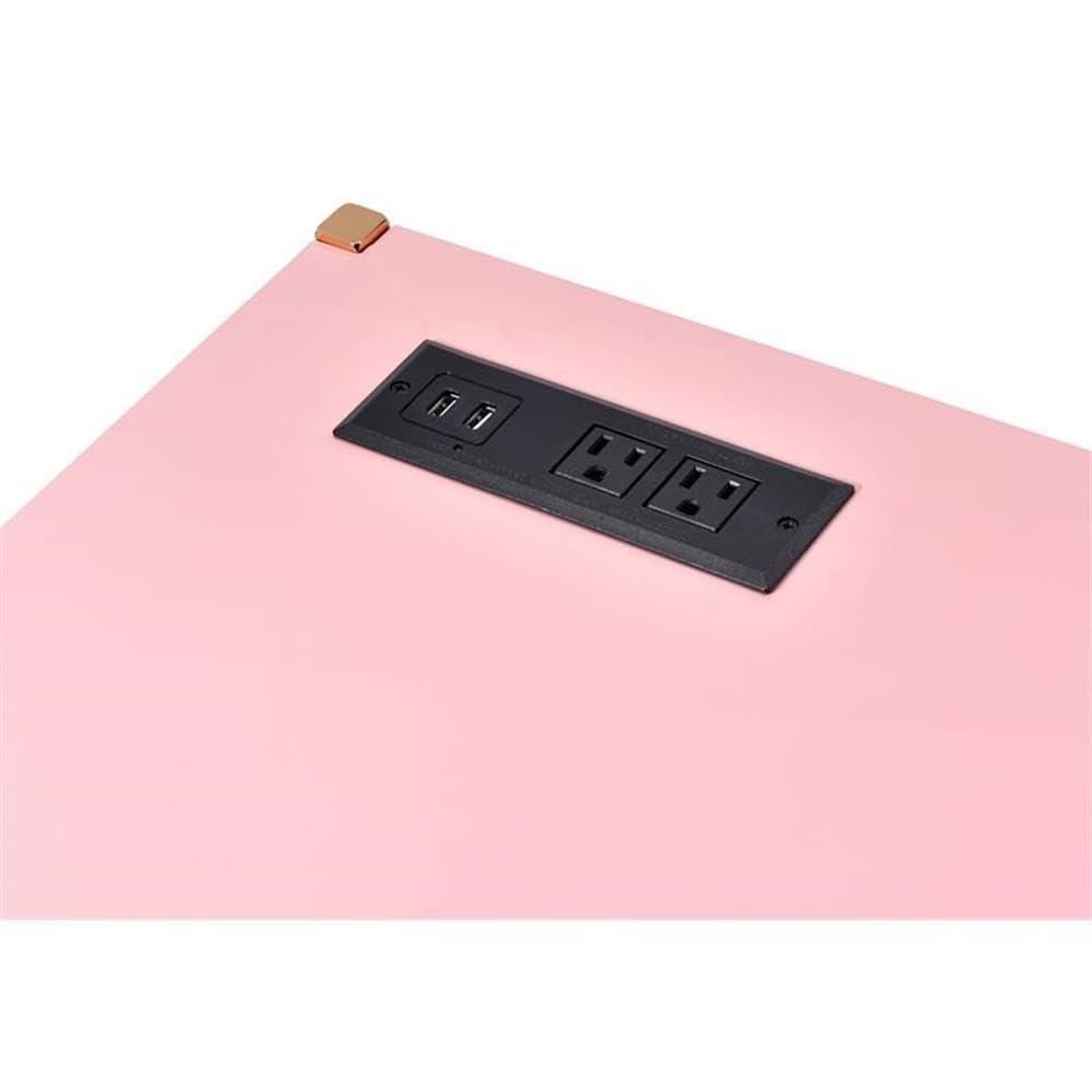 Plethoria Home Writing Desk with USB Ports