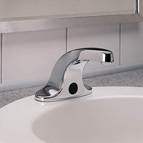 Polished Chrome Sensor Deck Mount Bathroom Faucet