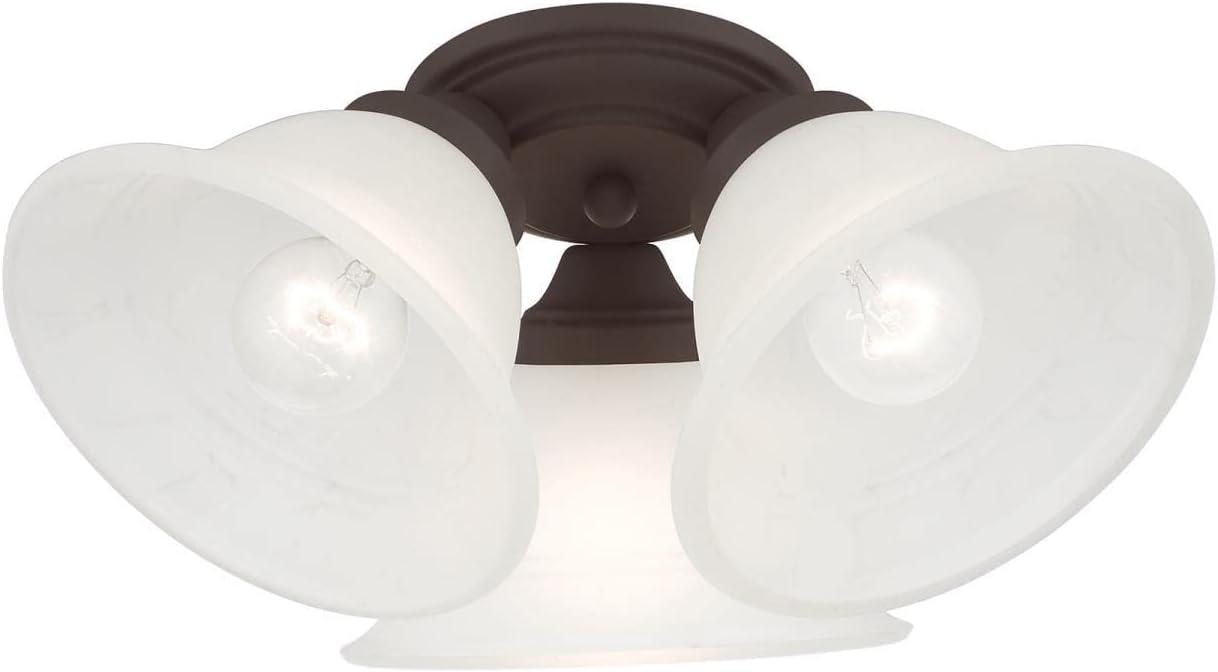 Livex Lighting Wynnewood 3 - Light Flush Mount in  Bronze