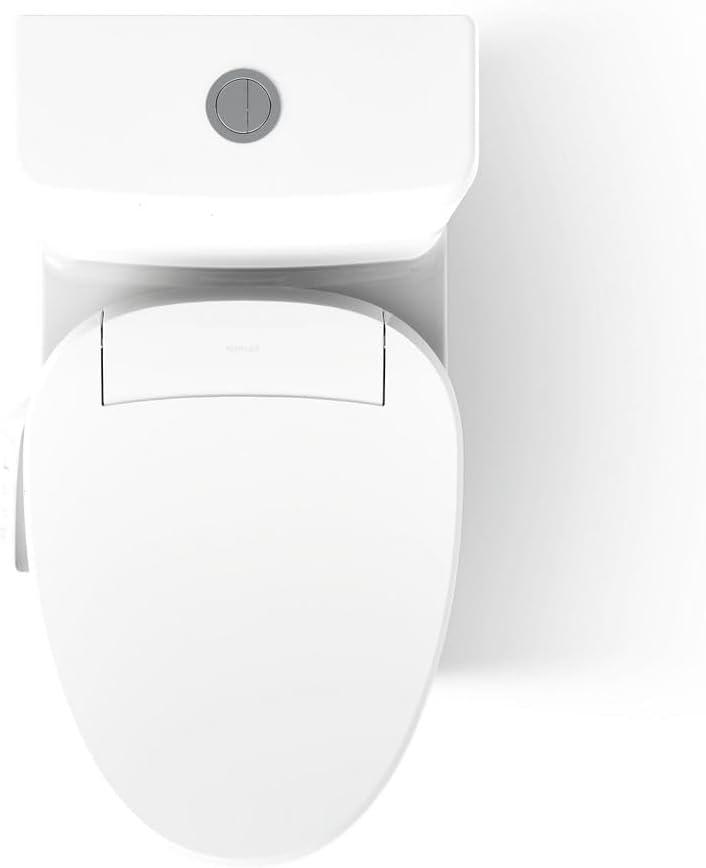 Kohler Spacity One-Piece Compact Elongated Toilet With Skirted Trapway, 1.28 Gpf K28020-0