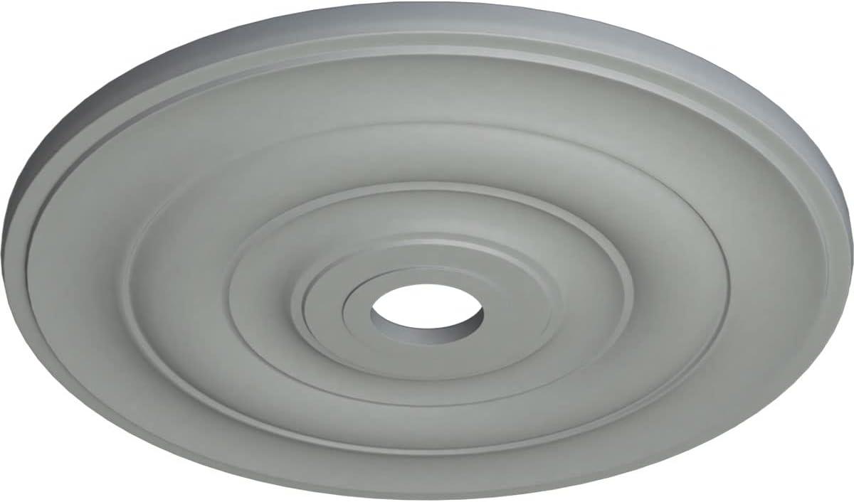 Ekena Millwork 26 1/2"OD x 3 5/8"ID x 1 1/2"P Jefferson Ceiling Medallion (Fits Canopies up to 5")