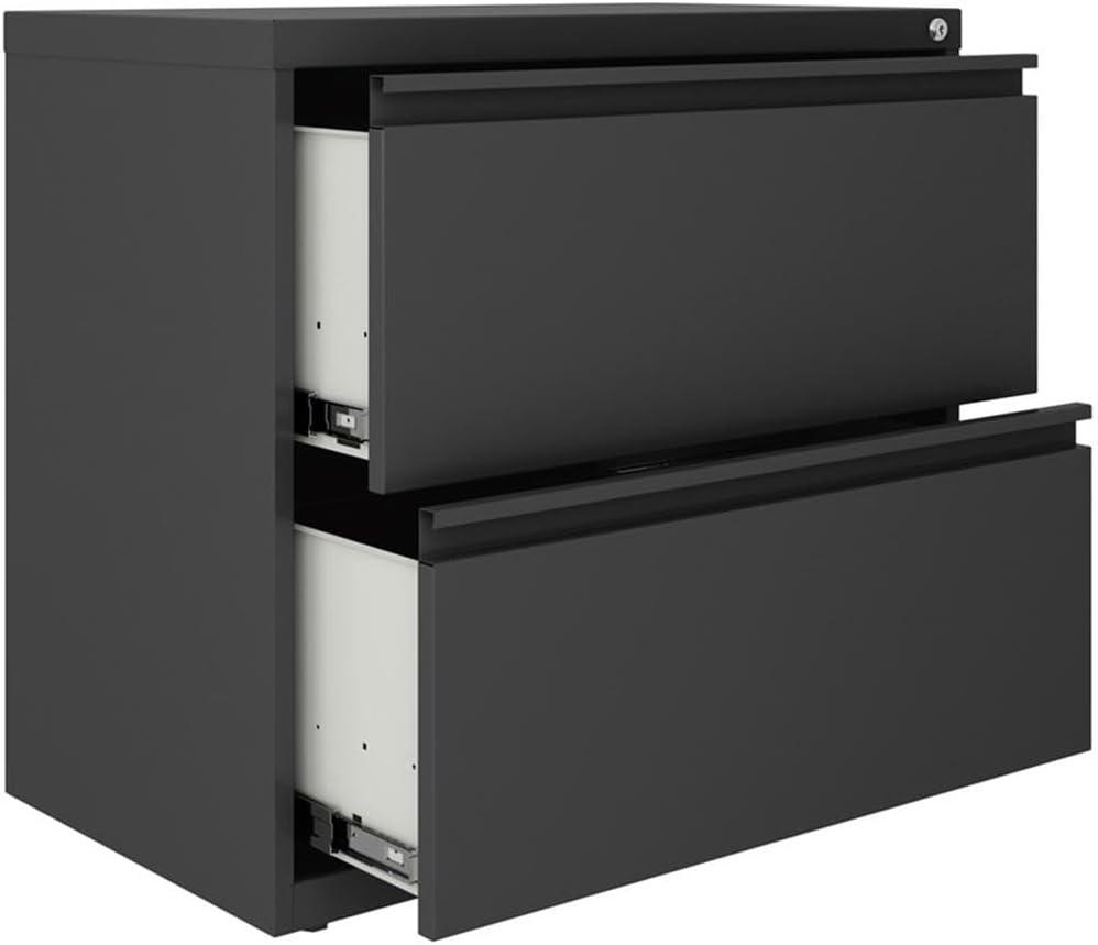 Hirsh 30 inch Wide 2 Drawer Lateral 101 File Cabinet for Home or Office, Charcoal