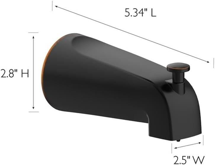 Wall Mounted Tub Spout with Diverter