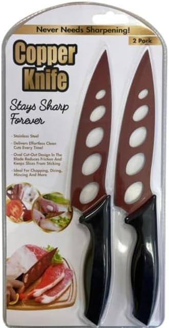 Sharp Forever 5" Copper and Stainless Steel Knife Set