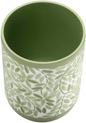 Avanti Linens Stratford Green Wastebasket