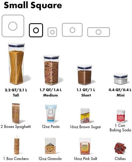 Clear Tall Plastic Airtight Food Storage Container