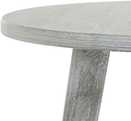 Orion Round Accent Table - ACC5700C - Slate/Grey - Safavieh