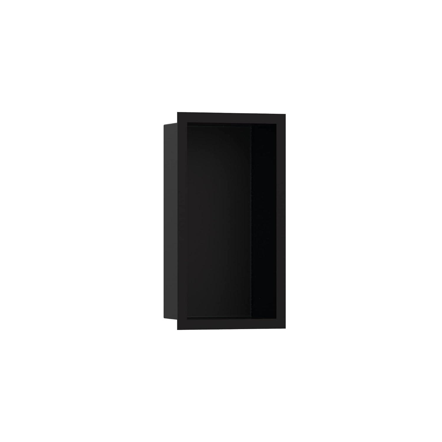 XtraStoris Individual Wall Niche Matte Black with Design Frame 15.38" x 9.5" x 4"