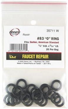 Danco Black Rubber Faucet Repair O-Ring Set