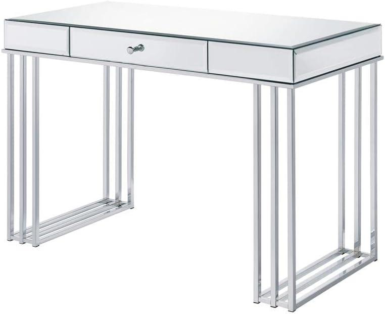 Critter Writing Desk in Mirrored and Chrome Finish