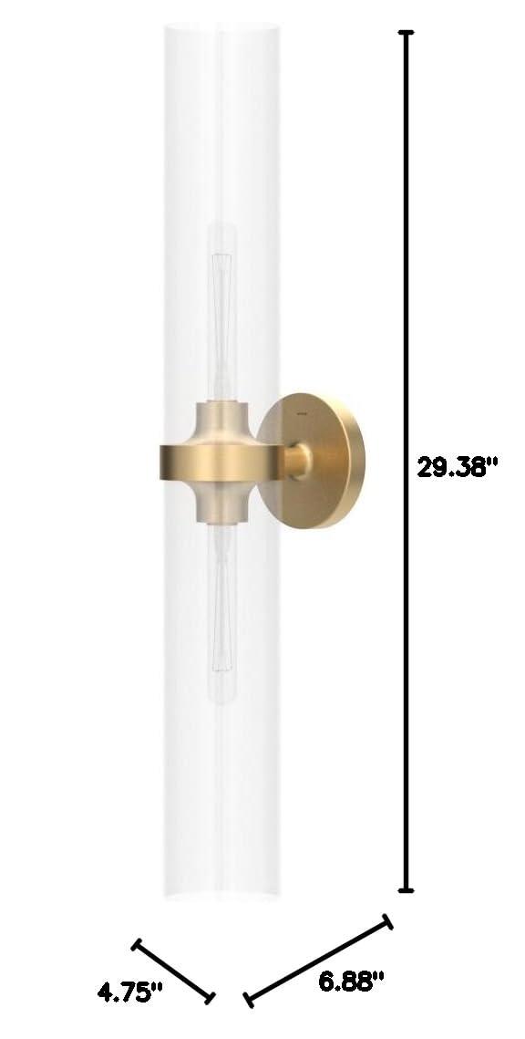 Purist™ 2 Light Indoor Bathroom Vanity Light Fixture, UL Listed