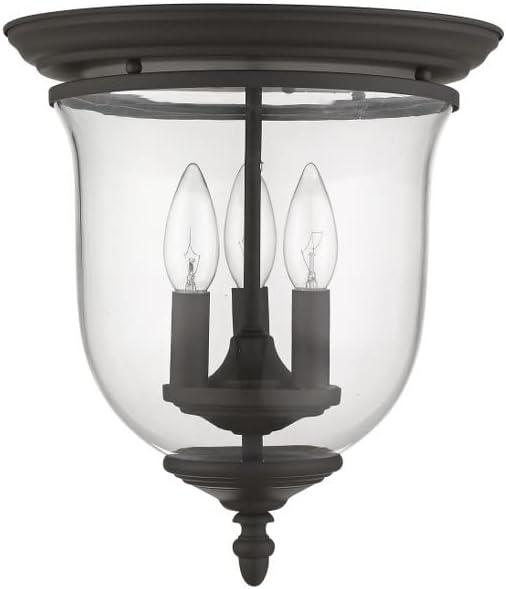 Livex Lighting - Legacy - 3 Light Flush Mount in Traditional Style - 11.5 Inches