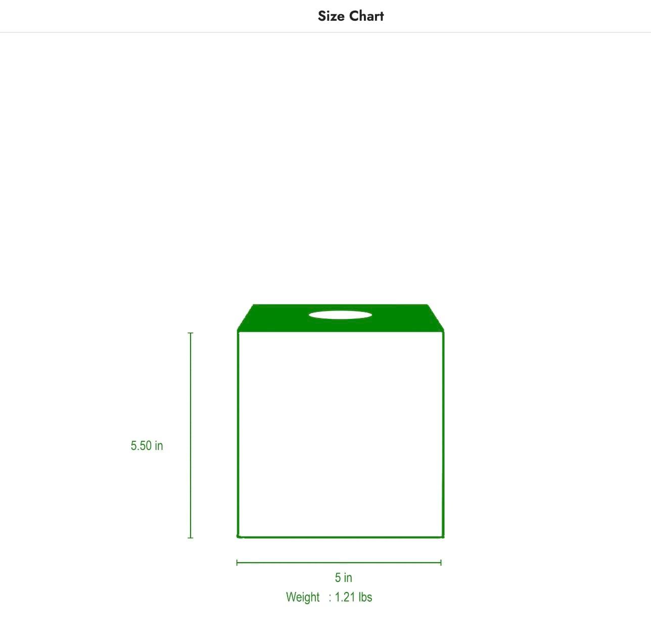 Jaye’s Studio Square Tissue Box Cover Cube, Facial Tissue Holders Decorative Tissue Box Holder for Bathroom Accessories Gold Bedroom Accessories Desk & Home Decor, Metal Tissue Box Cover Blue (6x6x5)