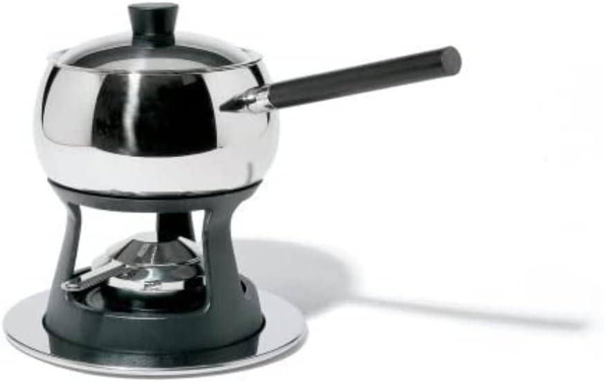 Stefano Giovannoni Mami 18/10 Stainless Steel Bourguignonne Set with Black Wood Accents