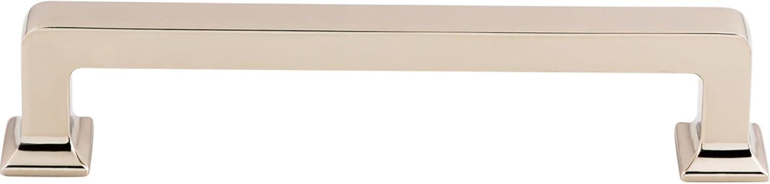 Polished Nickel 5-Inch Modern Handle Bar with Mounting Hardware