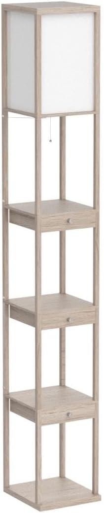 White Wooden Kids Shelf with Four Tiers