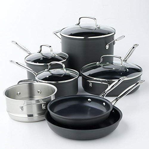 Cuisinart Chef's Classic 11 Piece Non Stick Hard-Anodized Cookware Set