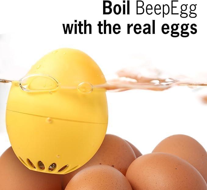 Brainstream Good Vibes BeepEgg Singing and Floating Egg Timer for Boiled Eggs