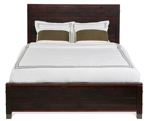 Baja Full/Double Platform Bed in Walnut with Solid Pine Wood Frame