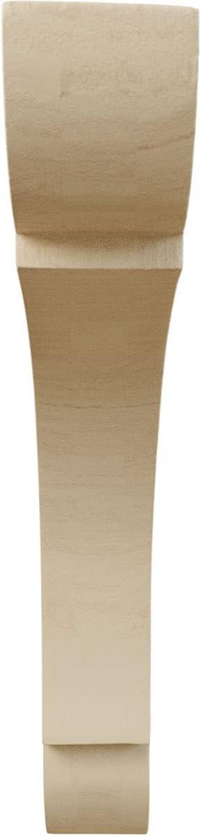 Ekena Millwork 1 3/4"W x 10"D x 10"H Large Olympic Wood Bracket, Rubberwood