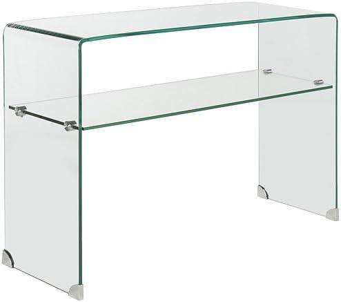 Haslemere 43.31'' Glass Console Table