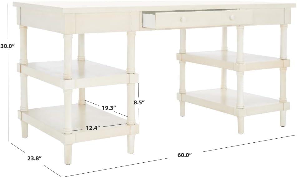 Dixon Desk - White Washed - Safavieh