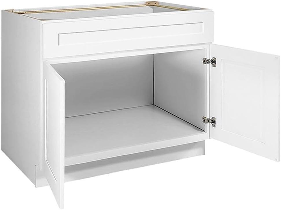 Brookings White Shaker 42" Sink Base Cabinet