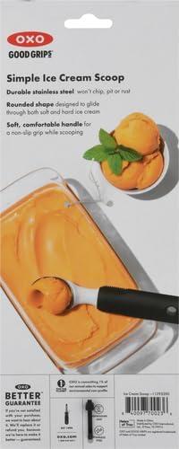 Stainless Steel Ice Cream Scoop with Non-slip Grip