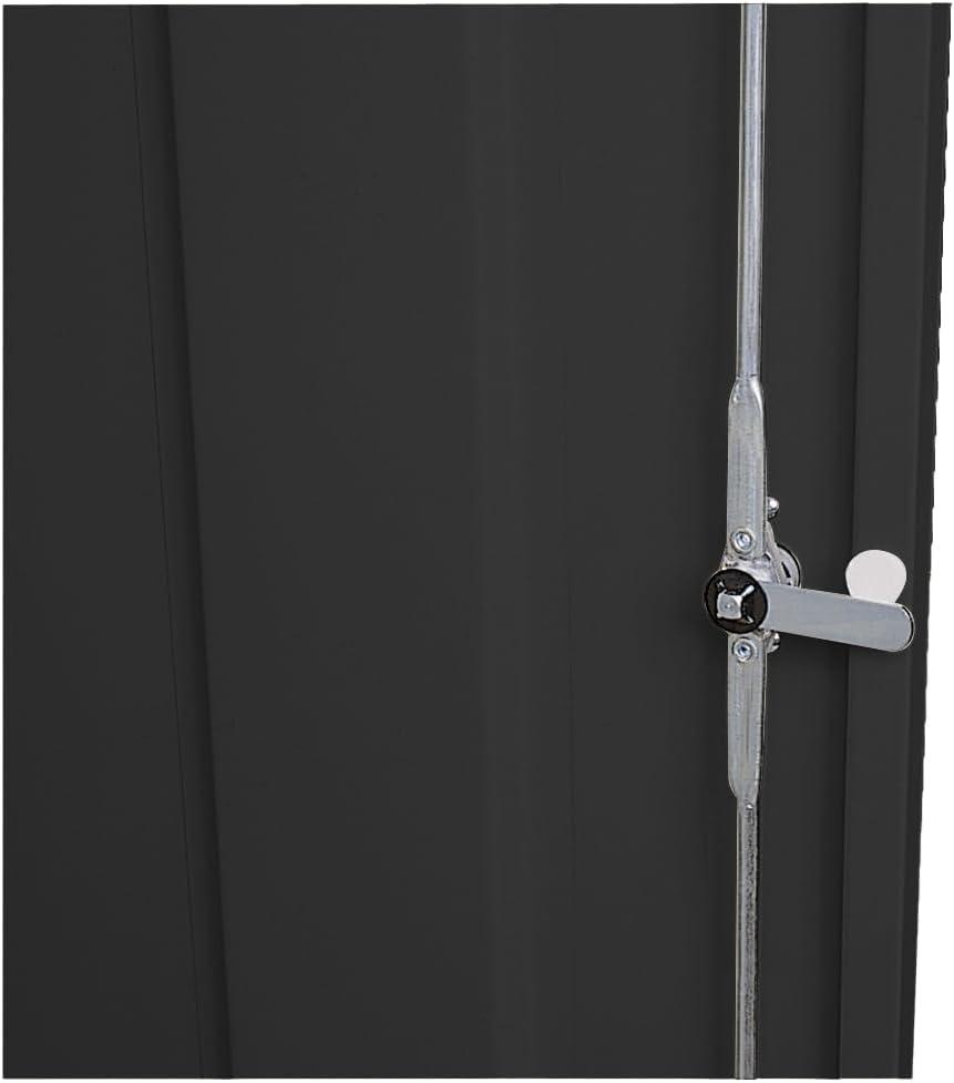 Classic Series 36"W x 72"H x 24"D Combination Storage Cabinet with Adjustable Shelves, Black