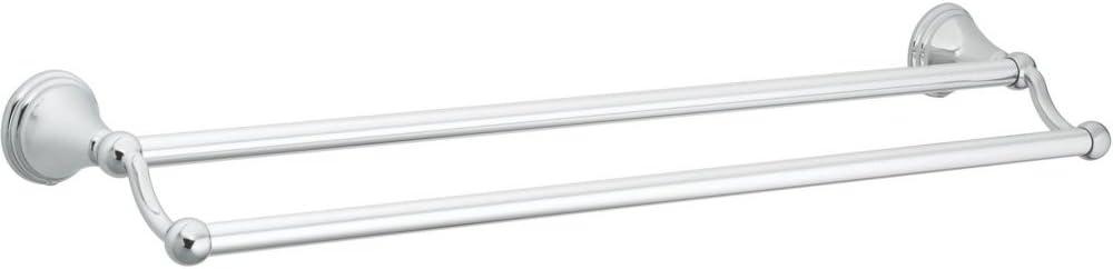 24-Inch Chrome Double Wall Mounted Towel Bar