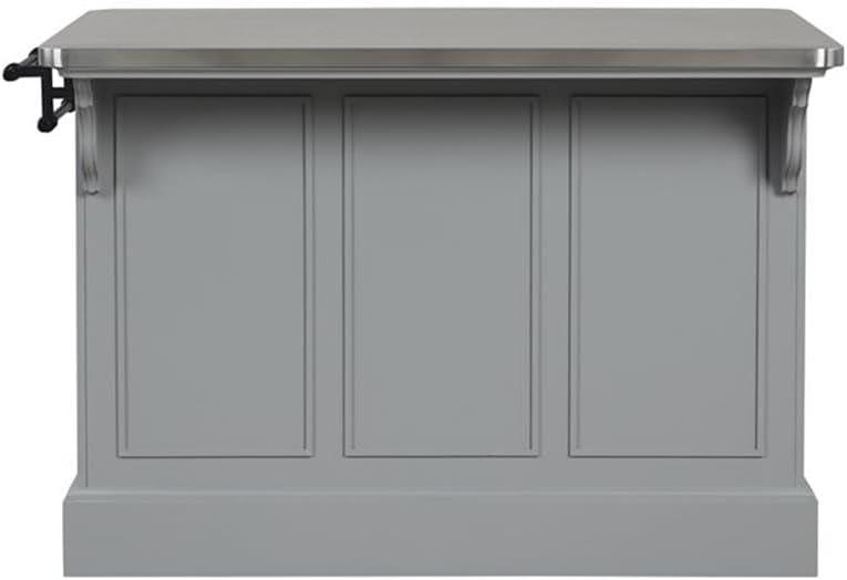 ACME Urrur Kitchen Island in Gray Finish