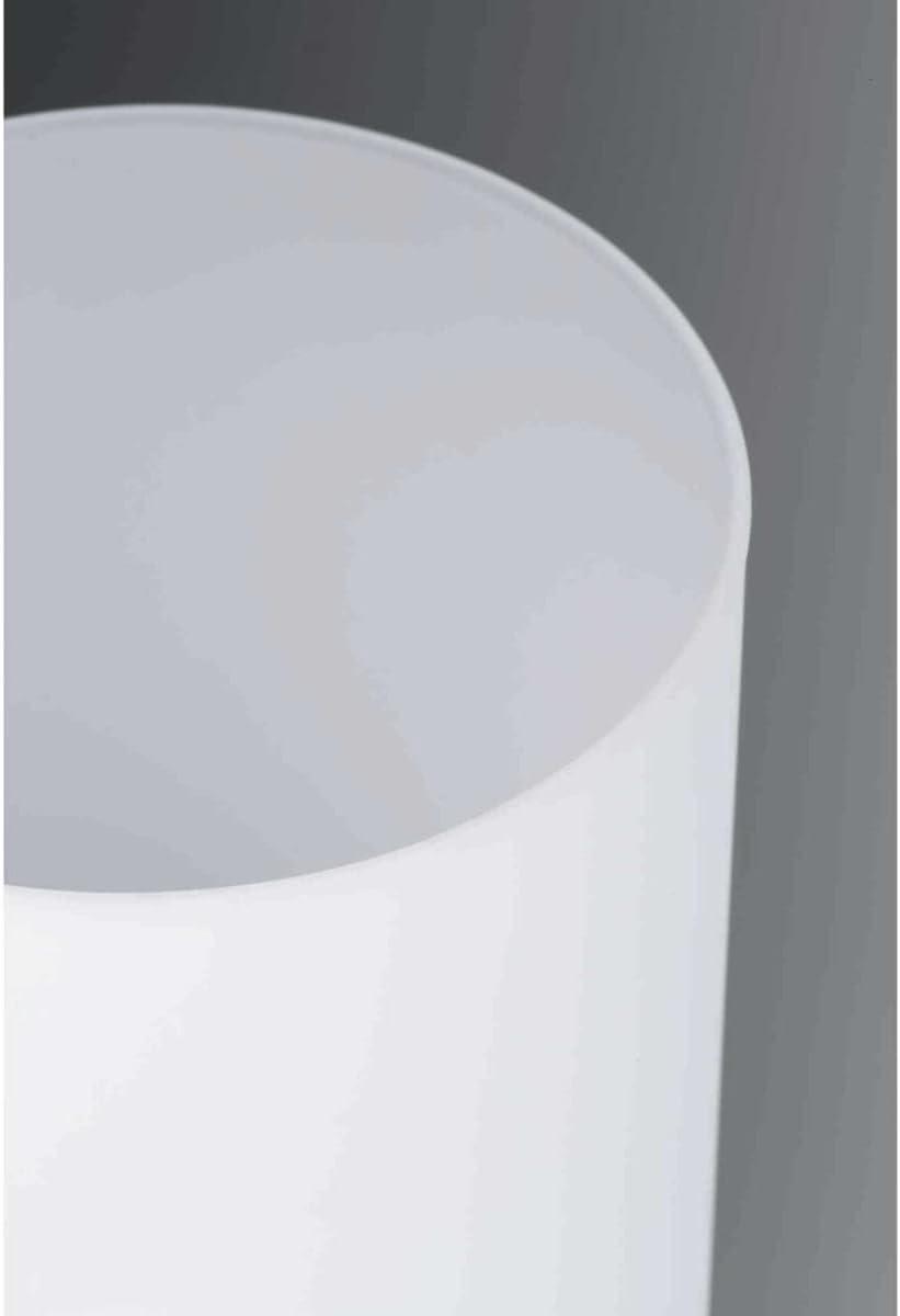 Progress Lighting Replay 3-Light Chandelier, Brushed Nickel, White Glass Shades