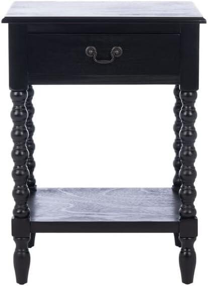 Dakota Fields Solid Wood Top End Table with Storage