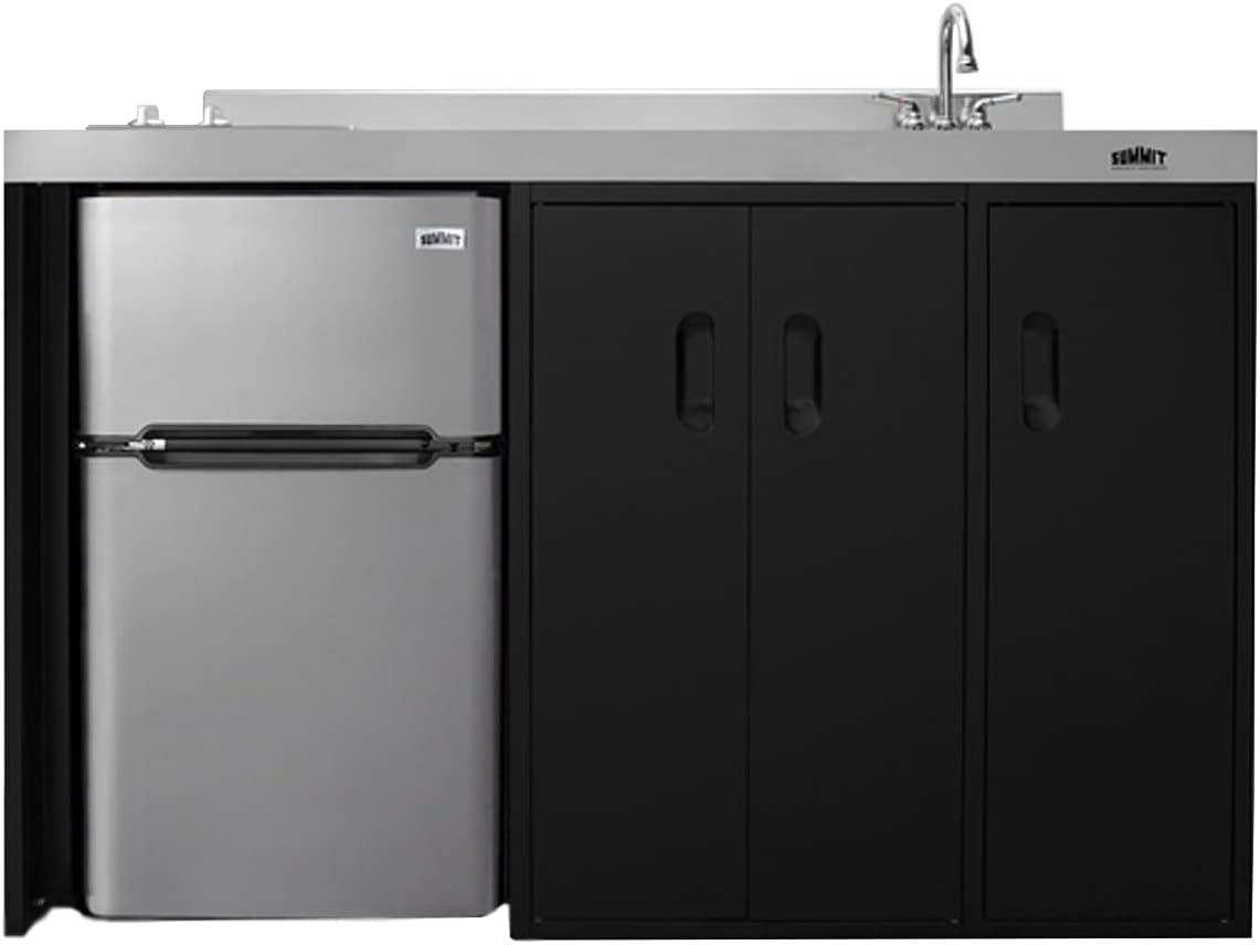 Summit Ck54sinkr 54 Inches Wide Kitchenette - Stainless Steel