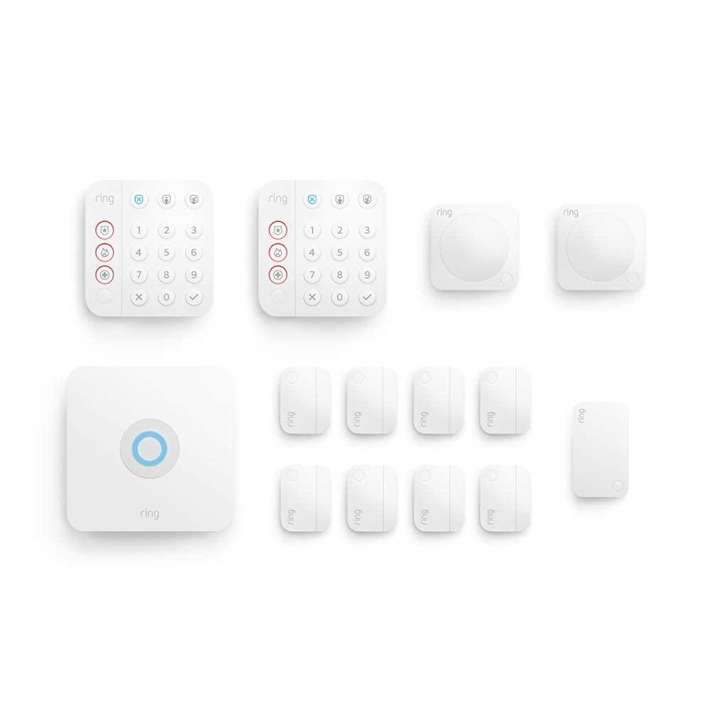 Wireless White Wi-Fi Enabled Home Security Kit