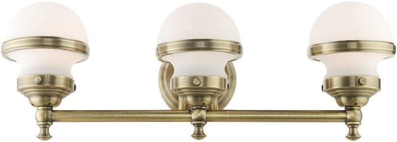 Livex Lighting Oldwick 3 - Light Vanity in  Brushed Nickel