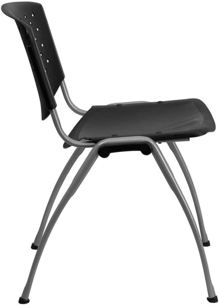 HERCULES Series 880 lb. Capacity Plastic Stack Chair with Powder Coated Frame