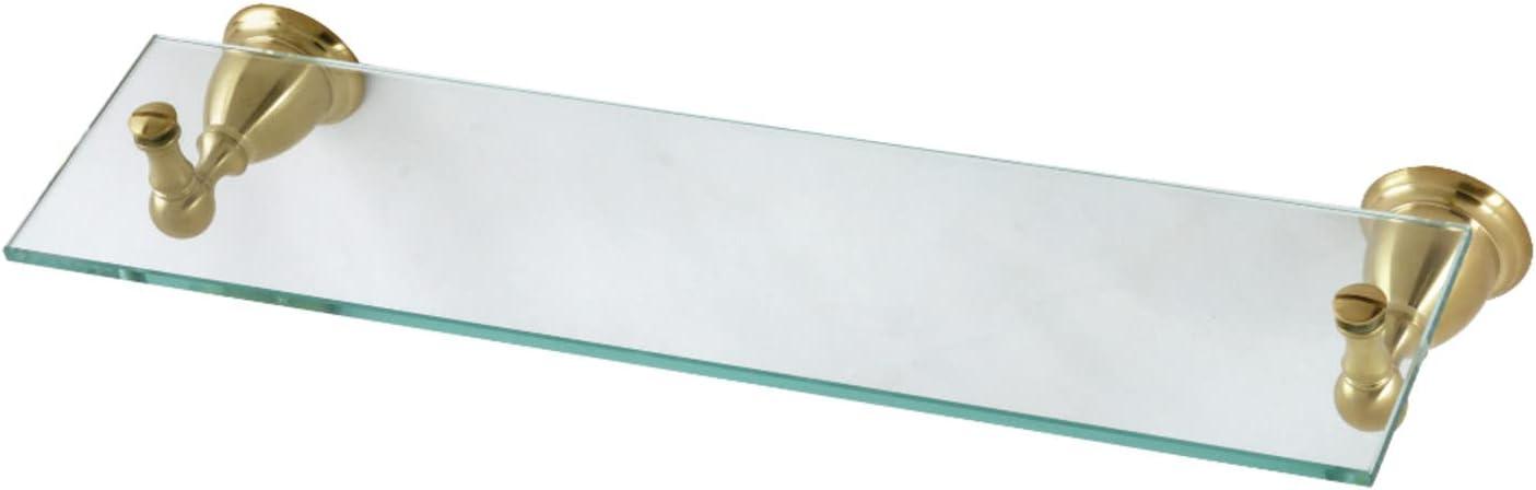 Kingston Brass Ba1759 Heritage 21" Brass And Glass Bathroom Shelf - Brass