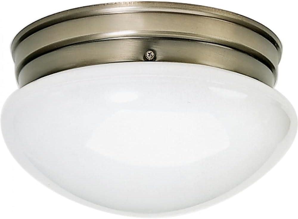 Nuvo 77-924 - ANT.BRASS FLUSH 8"MUSHROOM FIX