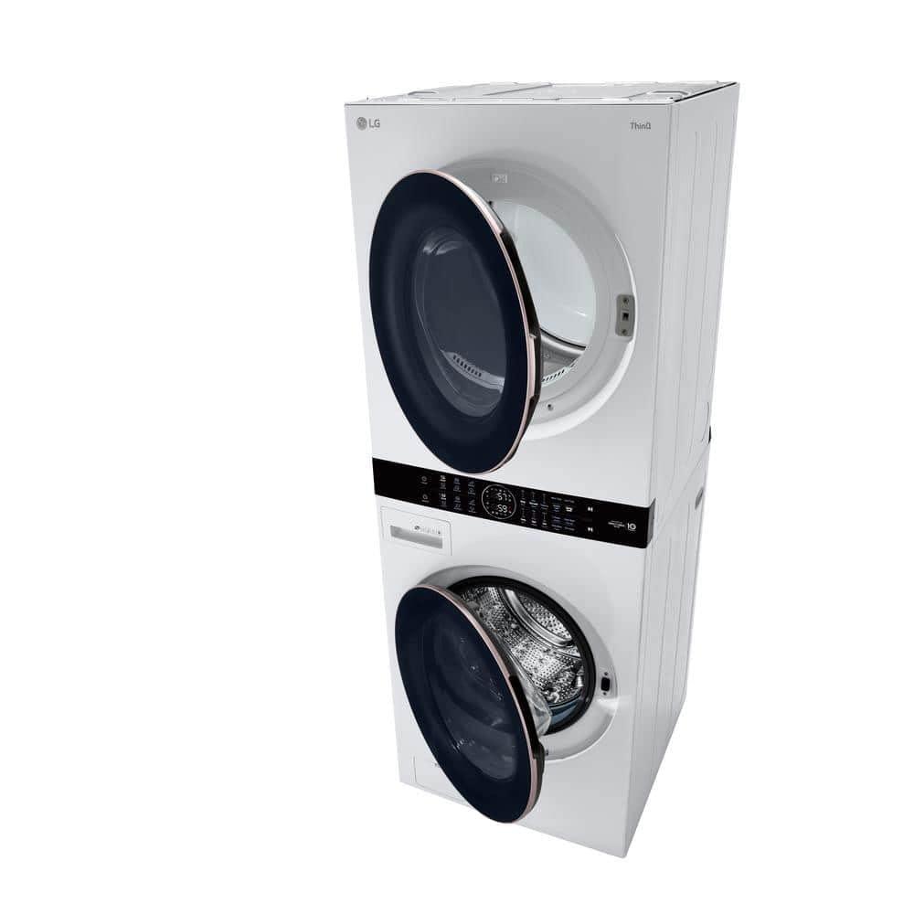 LG WKE100HWA 27 inch White WashTower™ with Center Control™ 4.5 cu. ft. Washer and 7.4 cu. ft. Electric Drye