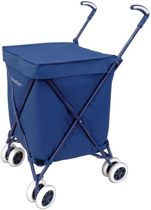 The Original Versacart Transit Compact Folding Shopping and Utility Cart in Signature Blue