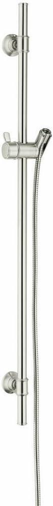 Elegant Polished Nickel 32" Adjustable Slide Bar with Pulse & Rain Settings