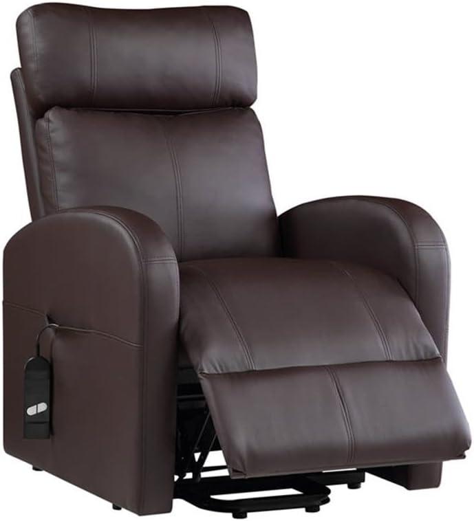 Ricardo 28.4" Wide Faux Leather Power Lift Assist Standard Recliner