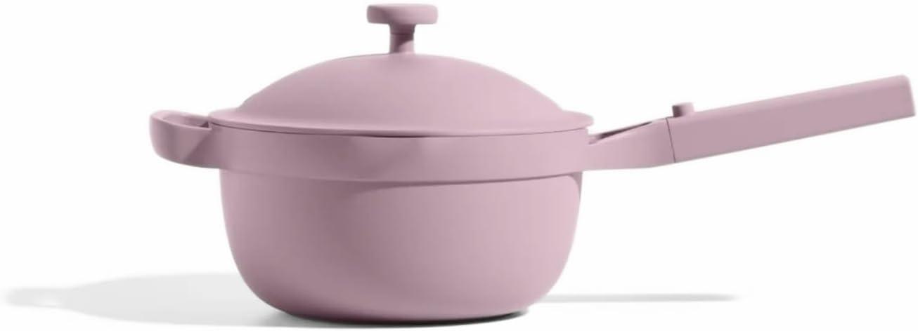 Lavender Aluminum Nonstick 2.5Qt Mini Sauce Pan with Lid