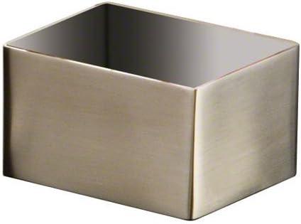 American Metalcraft SSPH4 Stainless Steel Rectangular Sugar Packet Holder, 2.75" L x 3.25" W, Satin Finish , Silver