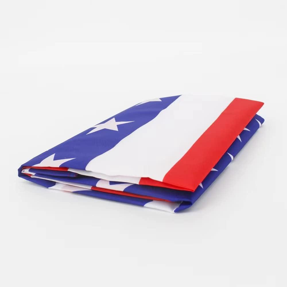 American Flag 3x5 Waterproof Outdoor, Heavy Duty Fade Resistant Bright Color - Long Lasting Polyester Cotton Blend with Brass Grommets