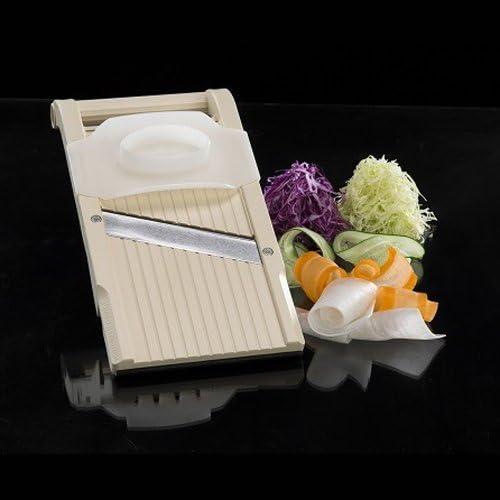 Beige Jumbo Mandoline Slicer with Stainless Steel Blade