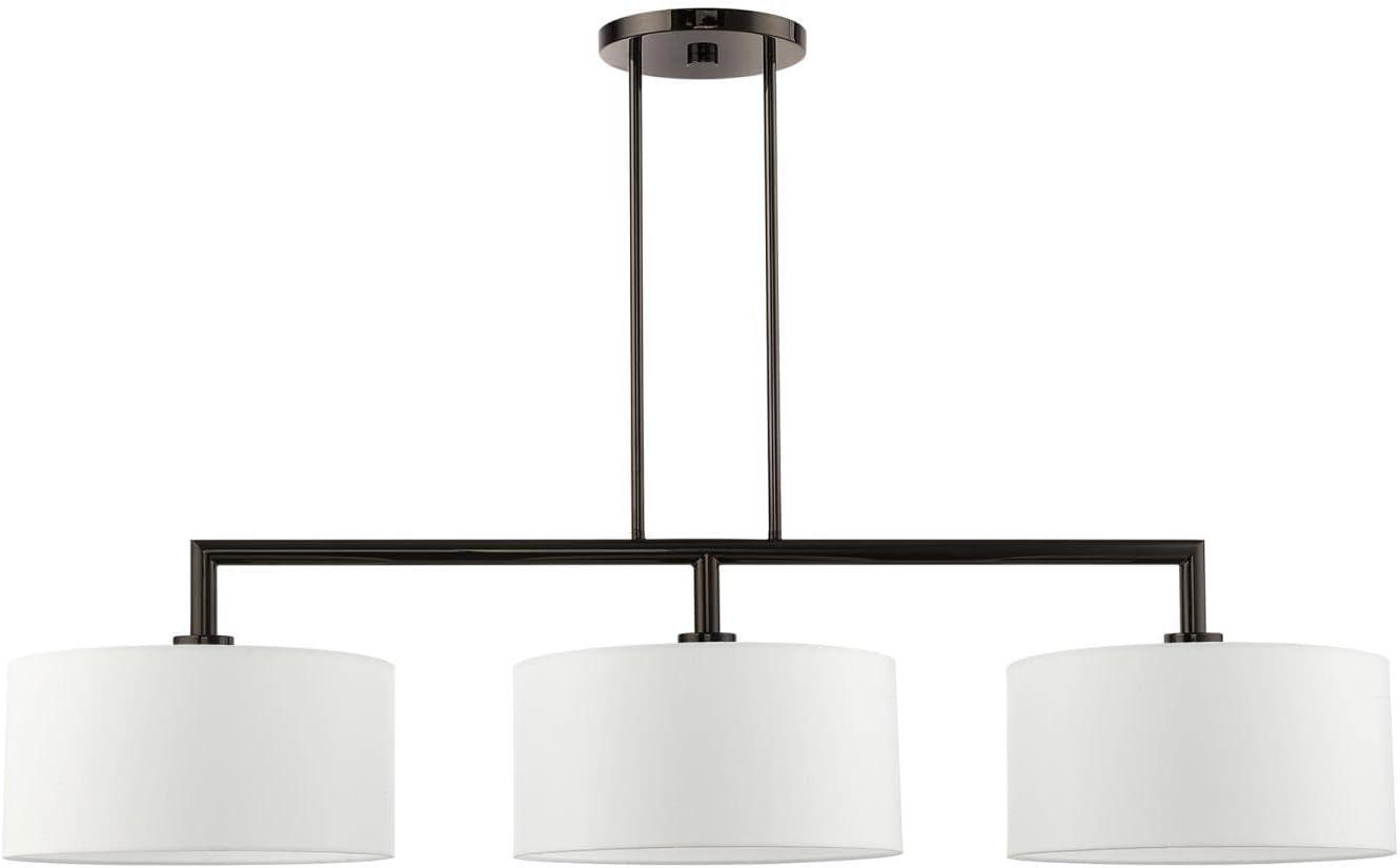Livex Lighting Meridian 3 - Light Chandelier in  Black Chrome