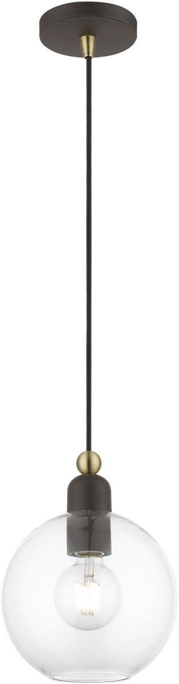 Livex Lighting Downtown 1 - Light Pendant in  Bronze/Antique Brass
