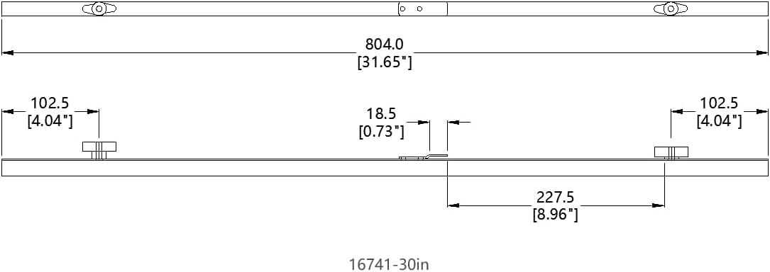 30" Silver Aluminum Hanging Blueprint File Clamps, Set of 12